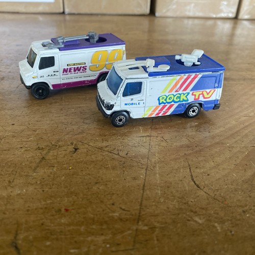 News truck matchbox - news, car