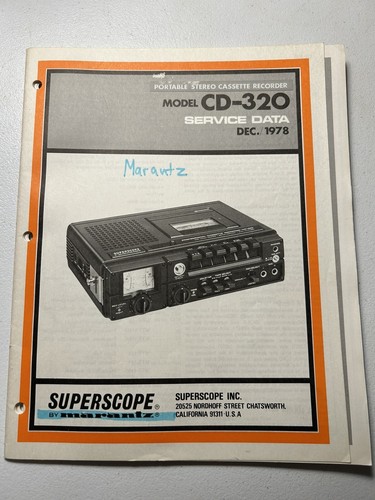 Superscope marantz 320 - marantz, c-320
