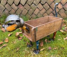 Dog Brick Mould - Wood & Metal - Storage Planter Herb Soap Toilet Bottle Box