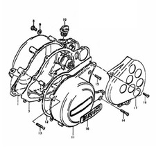 SUZUKI TS 250 A SAVAGE 1976 Engine stainless allen screw kit TS250 TS250A