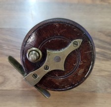 Antique Wooden & Brass Fishing