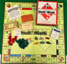 Vintage 1940's MONOPOLY Board