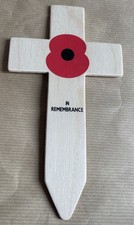 Wooden Poppie cross remembrance