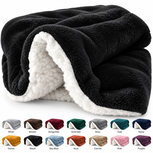 Fluffy sherpa fleece - fluffy, blanket
