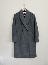 MNG Mango Grey Wool Blend Coat