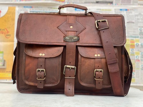 Men leather laptop handmade - men's,