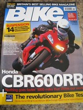 BIKE OCT 2003 CAGIVA V-RAPTOR HONDA TRIUMPH SPEED FOUR HONDA VTX1800 KAWASAKI