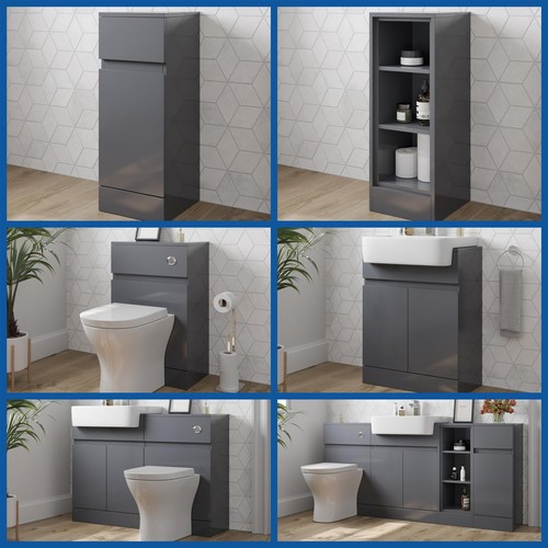 Bathroom vanity toilet - toilet, storage