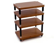 Atacama Evoque ECO 60/40 - Hi-Fi Stand (4 Shelf)  (Set) (Dark Bamboo & Gloss ...