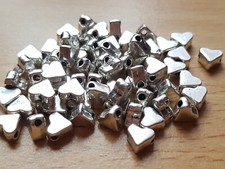 SILVER TONE HEART SPACER BEAD