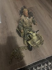 HM Armed Forces Desert  Sniper Soldier Action Figure and Quad Bike 