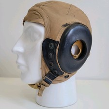 WW2 USAAF - A-10A FLYING HELMET - 1944 - WWII US PILOT SUMMER FIGHTER, BOMBER 