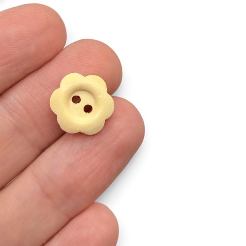 13mm natural wooden buttons - natural,