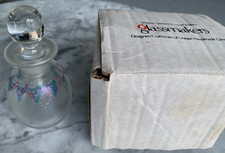 Andrew Sanders Signed Hand Blown Designer Glass Perfume Scent Bottle Boxed