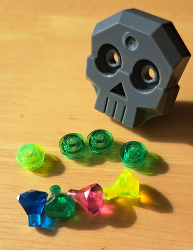 Lego skull piece and - lego,