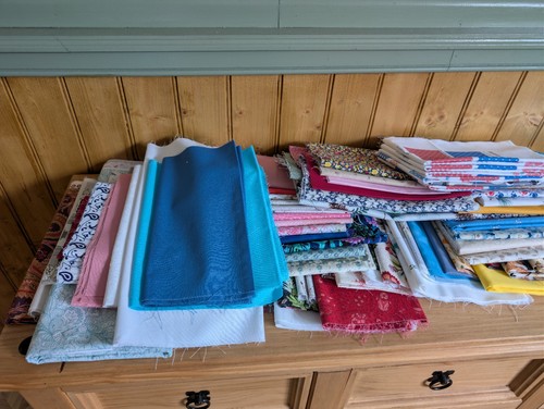 1kg cotton fabric bundle - 1kg,