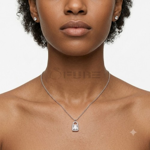 Fashion padlock charm necklace - padlock,