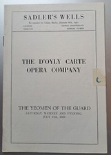 1953 oyly carte programme - carte,
