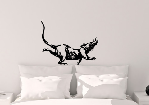 Banksy running rat sticker - rat-,