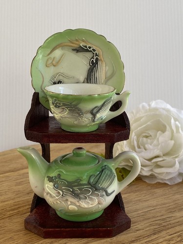 Vintage miniature tea set - miniature,