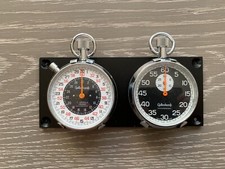 Swiss Gallenkamp Stopwatch Set Chronometers Dashboard Rally Timer 11