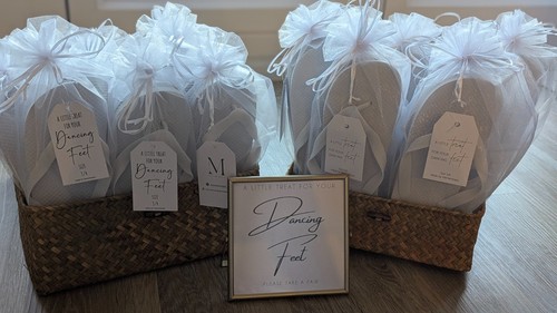 White flip flops for wedding - flip,