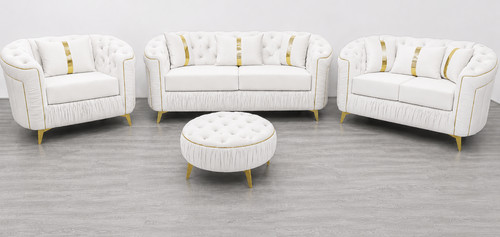 Ambassador chesterfield white - chesterfield,