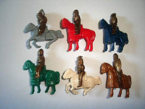 Metal figurines set knights - metal,