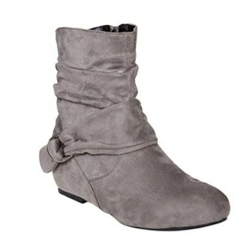 Ladies womens flat ankle boots - flat,