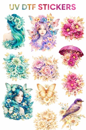 Watercolor wings wildflowers - wings,