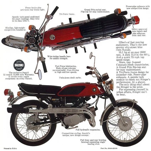 1969 suzuki 125 - suzuki, t-125