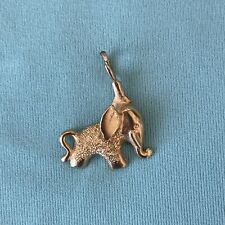 14K Gold Elephant Charm or