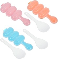 Larrel 3 Pcs Rice Ball Mold,Rice Ball Maker Mold,Onigiri Mould with a Scoop Ric