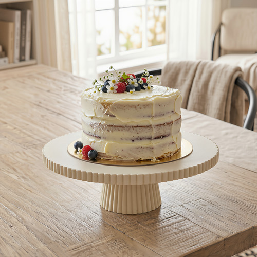 Fluted cake stand - cake, |