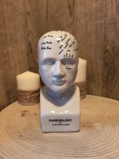 Ceramic Phrenology Head