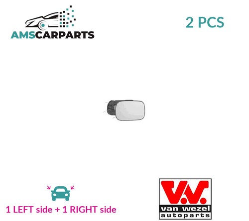 Rear view mirror glass pair - glass,