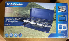 Campingaz Camping Chef Stove Folding Double Burner Grill Outdoor Cooking BBQ