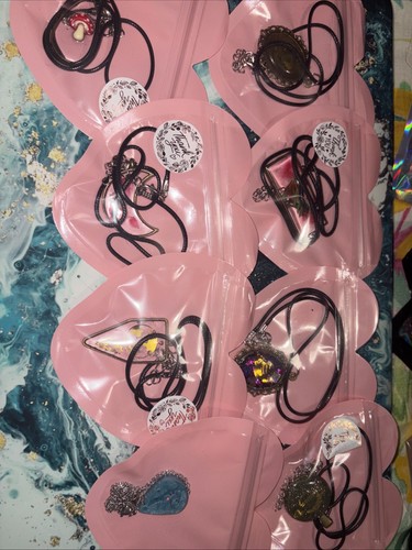 Handmade resin necklaces - resin,
