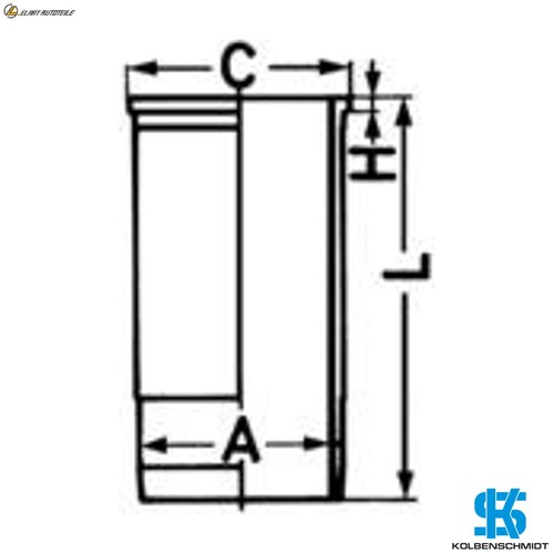 Cylinder liner 89816110 - cylinder,