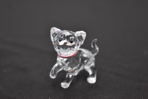 Swarovski kitten standing - kitten,