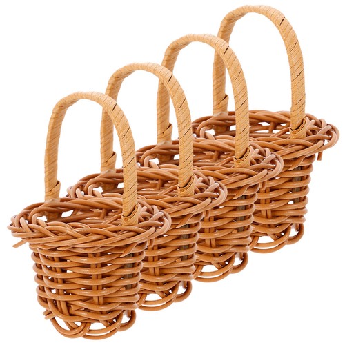 Pcs small woven basket - 4,