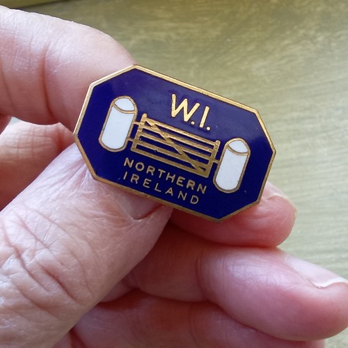 Vintage enamel badge for i - for,