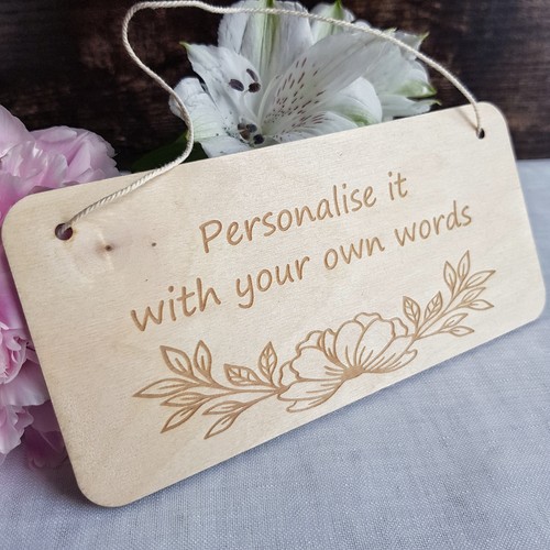 Wooden door name - wooden, plaque