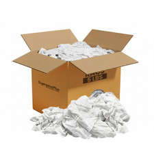 White T-Shirt Rags Bulk Boxes