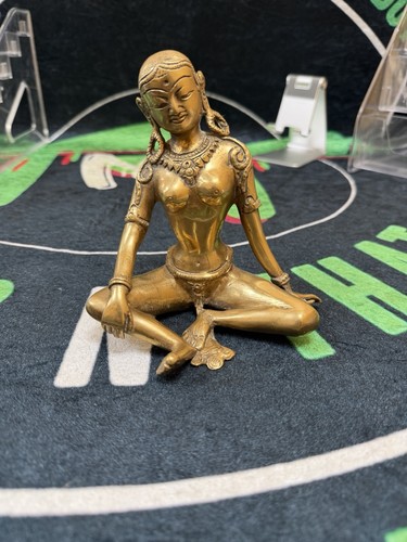 Vintage brass nepalese seated - vintage,