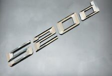 Chrome 520d Car Flat Letter Number Rear Trunk Boot Badge Emblem For BMW
