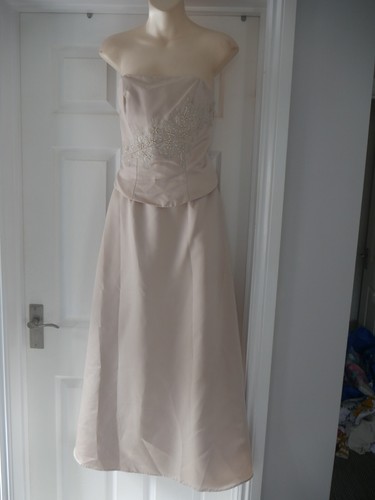 Champagne gold wedding dress - champagne,