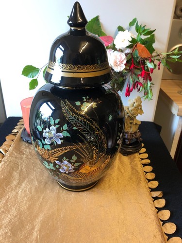 Japanese oriental ginger jar - ginger,