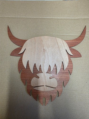 Wood wall art decor highland - decor,