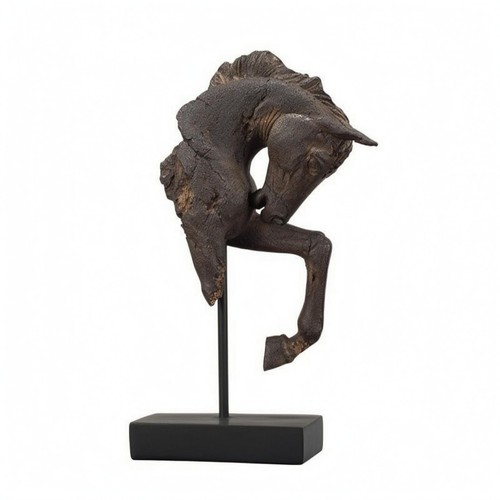 Rearing horse sculpture - rearing,